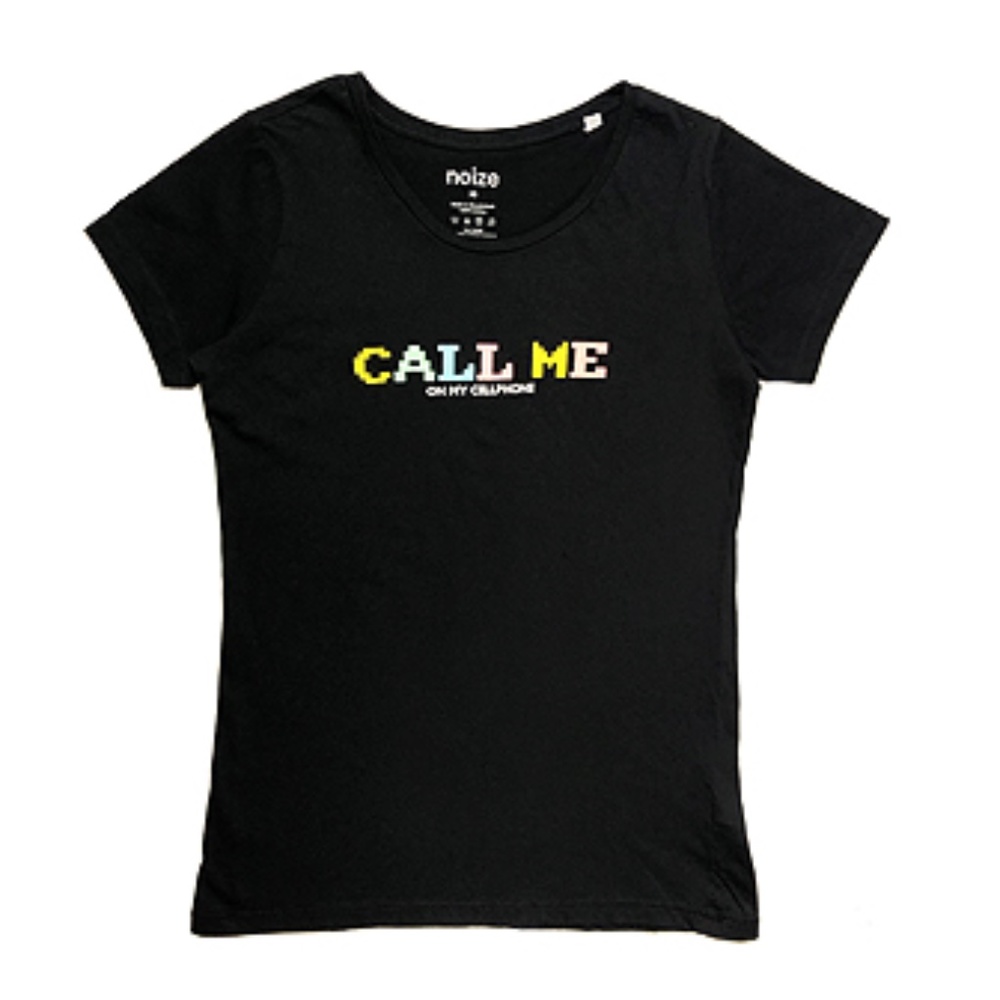 Noize "Call Me On My Cellphone" Slogan Printed Tee Shirt